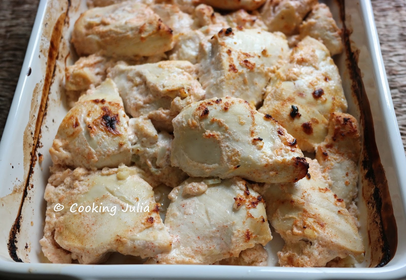 COOKING JULIA POULET MARINÉ AU LAIT RIBOT