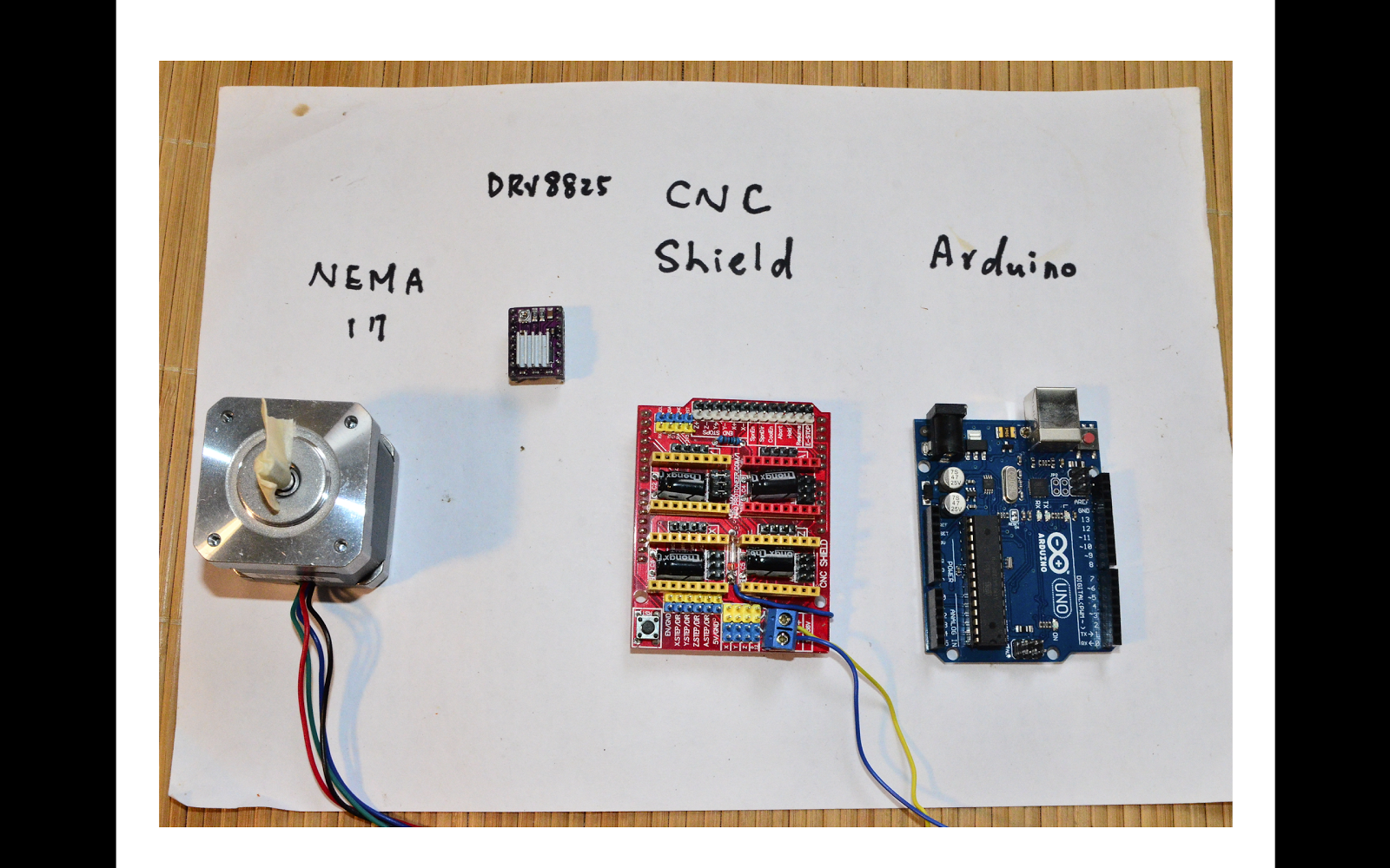 Arduino CNC shield control Stepper motor with DRV8825