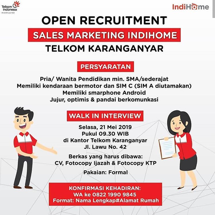 Lowongan Kerja Indihome Like And Share