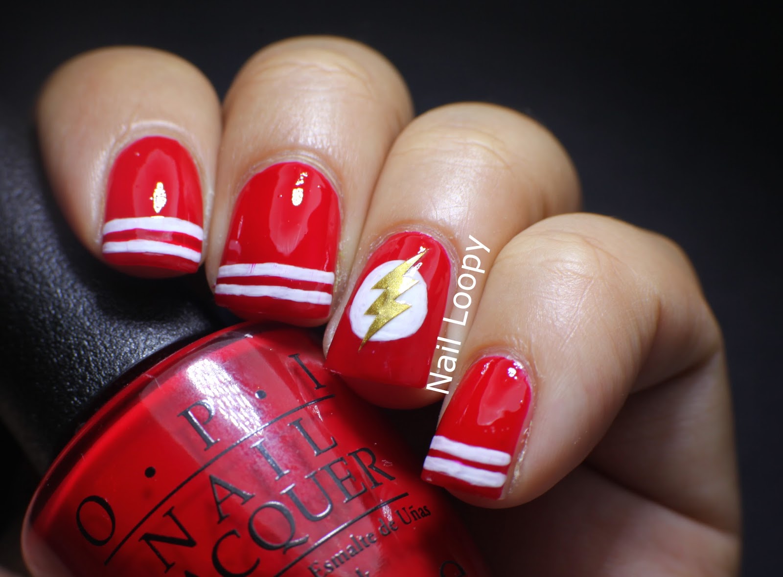 nail loopy THE FLASH NAILS FOR HALLOWEEN?