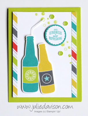 SNEAK PEEK Stampin' Up! Bubble Over Bundle ~ Bubbles & Fizz Designer Paper ~ 2018 Occasions Catalog  & Sale-a-Bration ~ #GDP116 ~ www.juliedavison.com