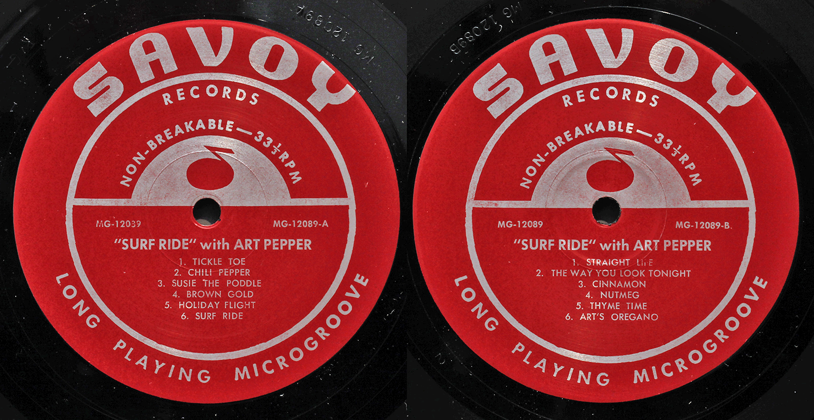 Record jazz. Art Pepper "Surf Ride, CD".
