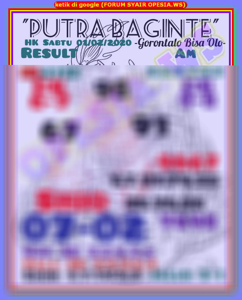 1 New Message Kode Syair Hongkong 1 Februari 2020 Forum Syair Togel Hongkong Singapura Sydney