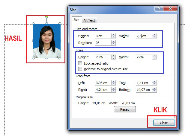 Ini Caranya Membuat Foto Ukuran 2x3, 3x4 dan 4x6 Pada Ms. Word.. Tolong