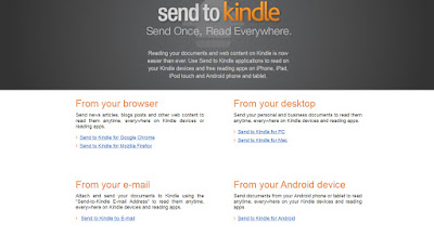 Send to Kindle Utilitário Kindle