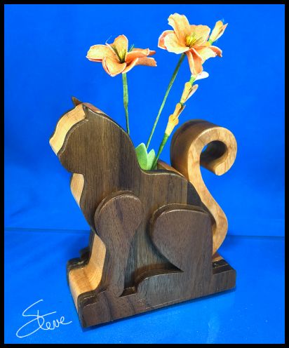 Scrollsaw Workshop Cat Vase Scroll Saw Pattern