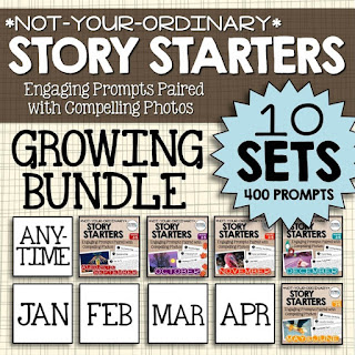 https://www.teacherspayteachers.com/Product/Story-Starters-GROWING-BUNDLE-Not-Your-Ordinary-Writing-Prompts-2216139