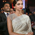 Deepika Padukone At Awards Function In White Saree