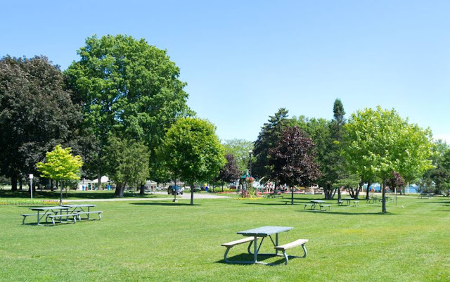 An overview of a public park.