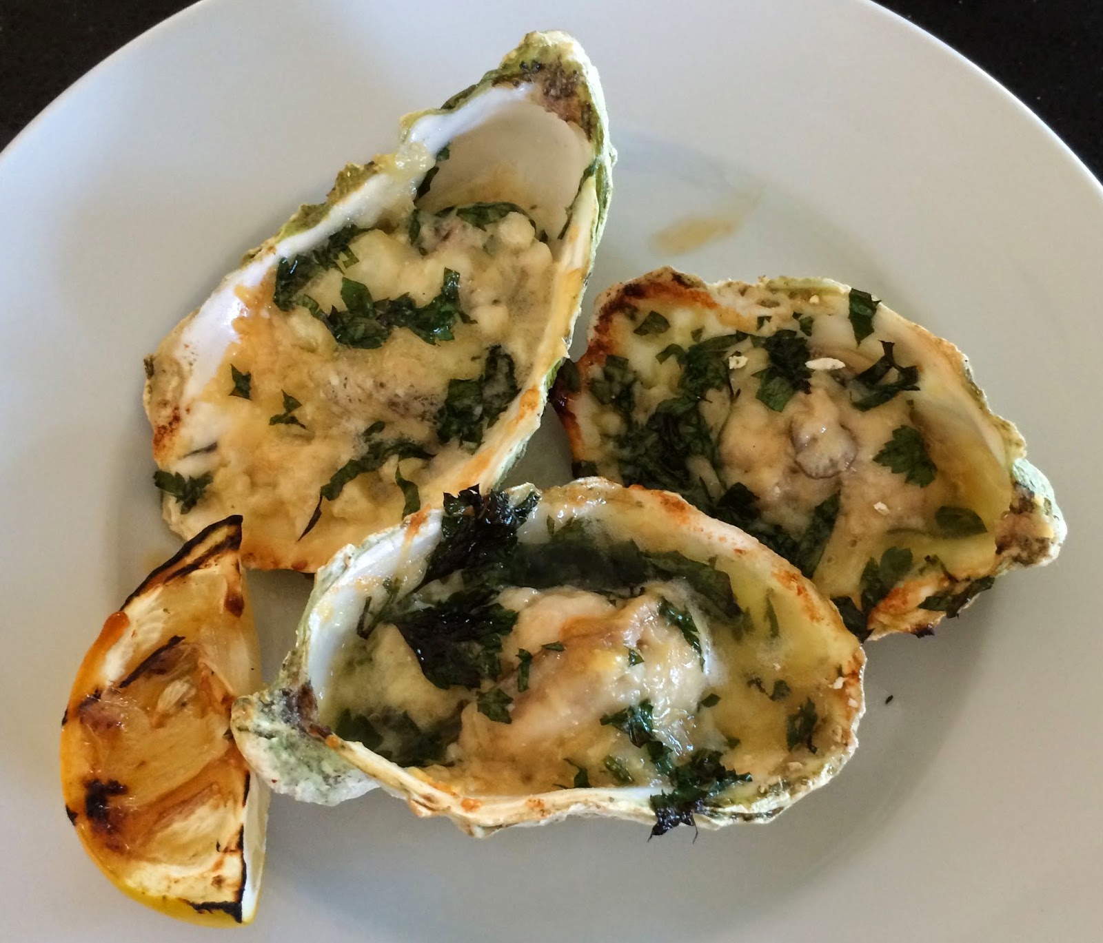 Fresh From Nancy's Garden: BBQ'd Louisiana Style Oysters In A