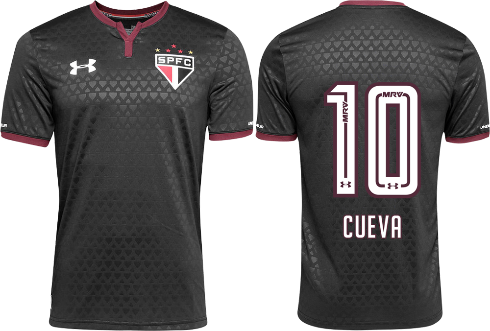 camisa under armour spfc preta