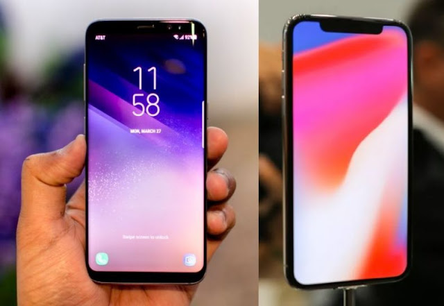 اَبل تقلد شركة سامسونج في هاتف iPhone X بالدليل ! نوت 8 هاتف خارق