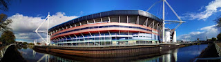 Vista del magnífico Millenium Stadium de Cardiff Vista del magnífico Millenium Stadium de Cardiff