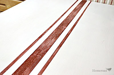 red grain sack stripes