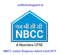 NBCC Junior Engineer Admit Card