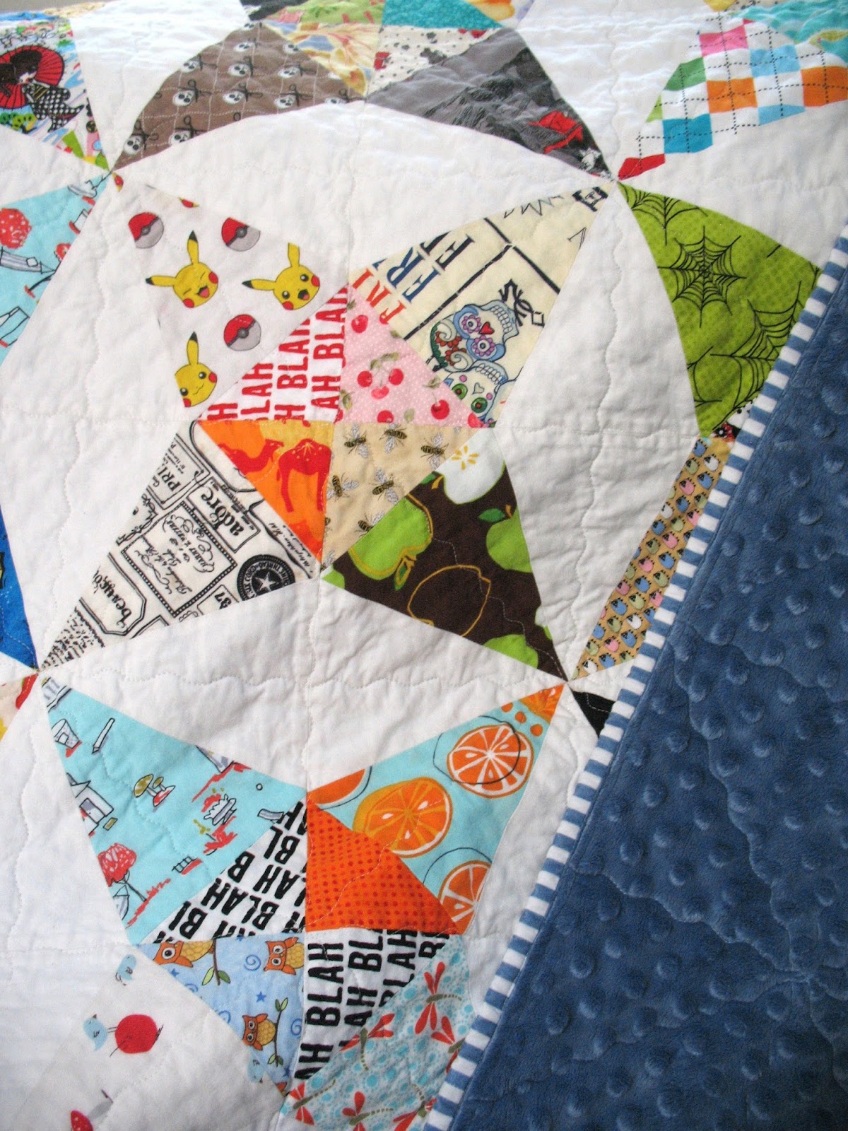 Ye Olde Kaleidoscope Quilt in Novelty Fabrics (88)