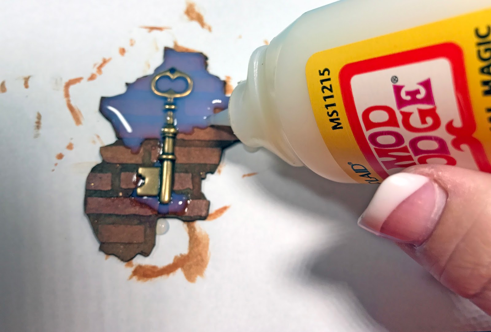 Modge Podge Key Rings Mod Podge's 50th Anniversary Celebration Blog Hop with DCC ~ Nadine Carlier