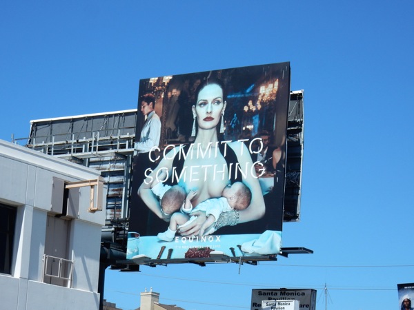 Equinox Commit to Something breastfeeding billboard Equinox breastfeeding billboard