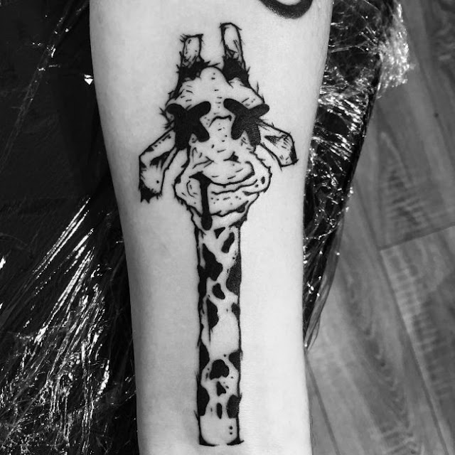 tatuagem de girafa tatuagem de girafa