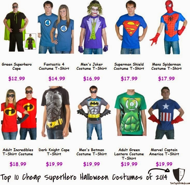 Cheap SuperHero Halloween Costumes 2014 Top 10
