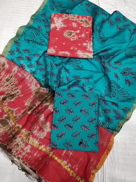 Chandri Cotton silk dress materials