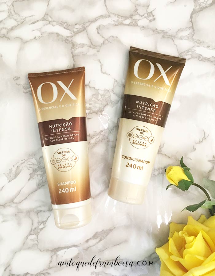 Resenha sobre o shampoo e condicionador da linha Ox Nutrição Intensa