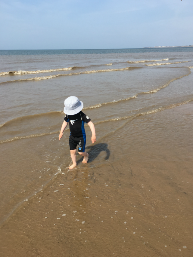 Our-weekly-journal-26th-June-2017-toddler-at-ogmore-by-sea