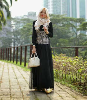 Contoh Baju Muslim Bahan Brokat Terbaru Contoh Baju Muslim Bahan Brokat Terbaru