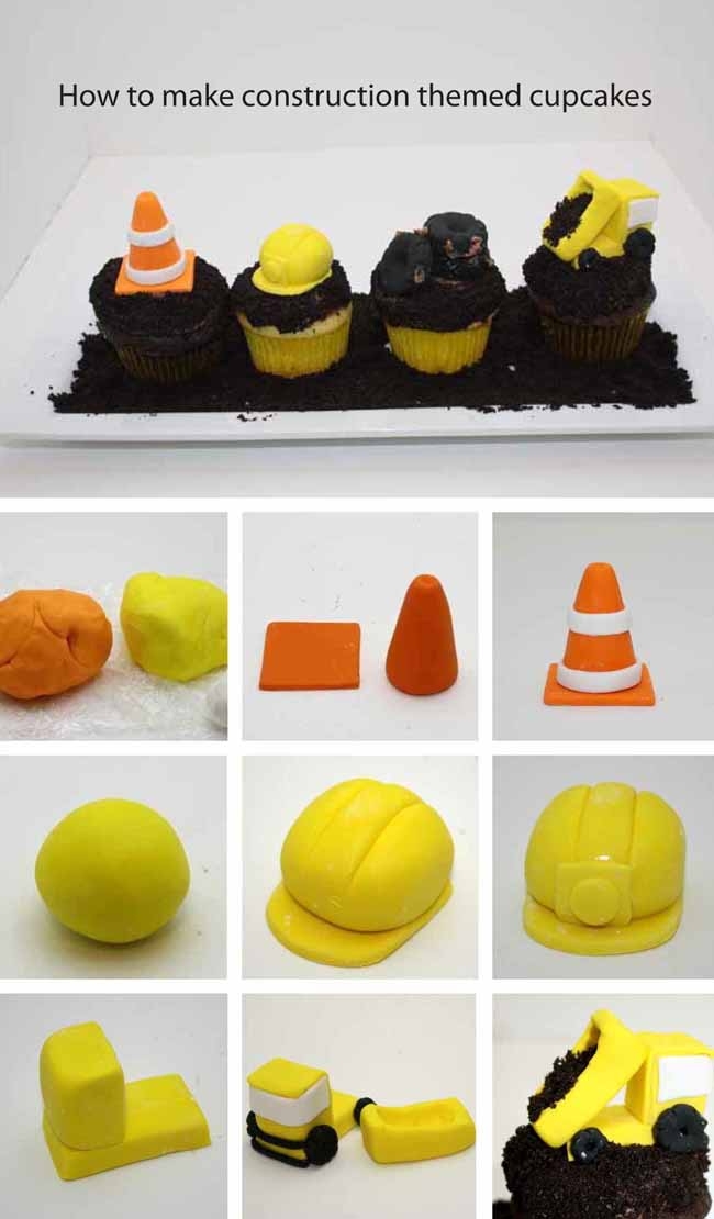 Sweet Eats Cakes Construction Themed Cupcake Toppers Tutorial
