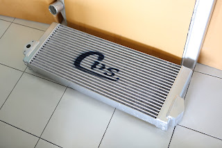 ออยล์คูลเลอร์ ของ รถโคมัสสุ พีซี 138 รุ่น 8 แบบที่ชลประสิทธิ์ ผลิต Oil cooler for Komastu PC 138 Model 8 Manufacture by CPS