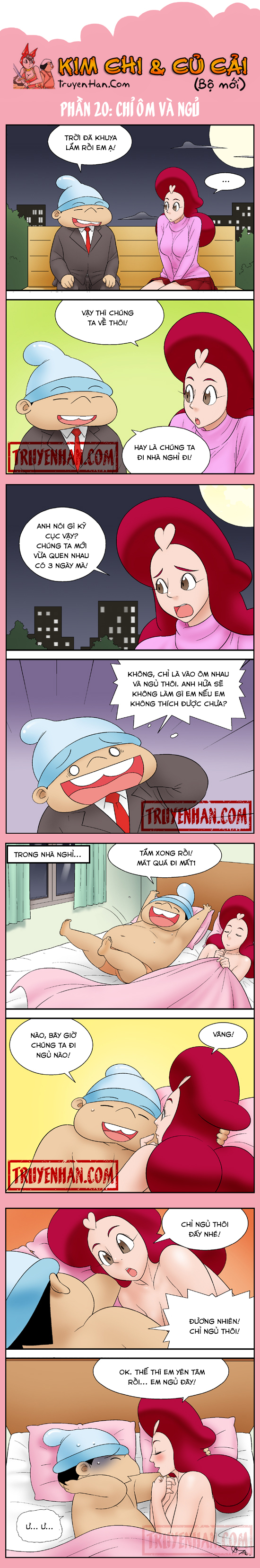 Kim Chi & Củ Cải (bộ mới) phần 20: Chỉ ôm và ngủ