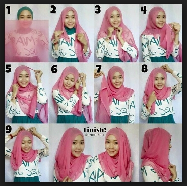 tutorial hijab paris segi empat untuk kuliah tutorial hijab paris segi empat untuk kuliah