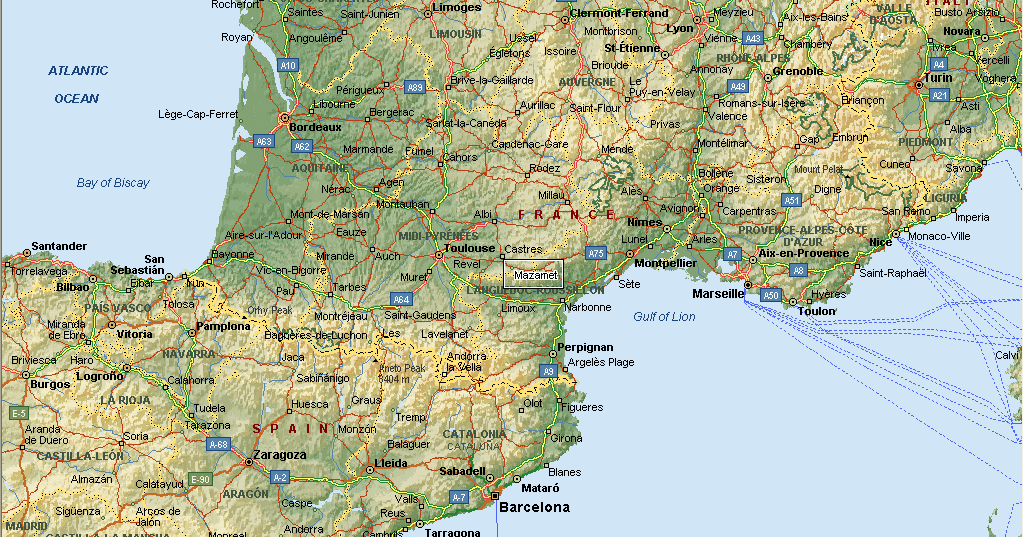 South of France Map - Free Printable Maps