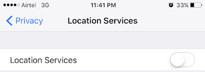 iPhone enable location services