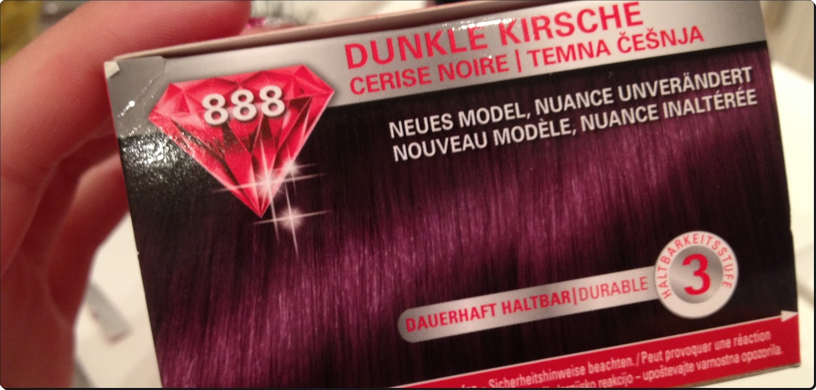 CocoCocusnuss Haare färben Schwarzkopf Brilliance 888 Dunkle Kirsche