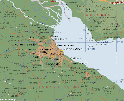 Buenos Aires Mapa de Región