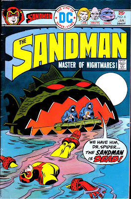 The Sandman v1 #6 dc bronze age comic book cover art by Jack Kirby, Wally Wood