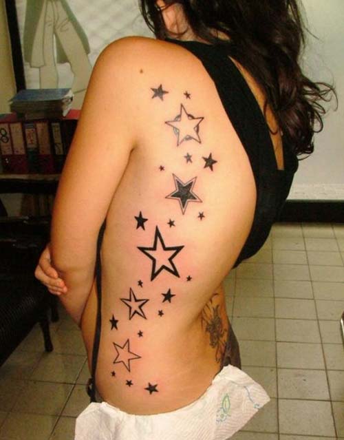 woman side stars tattoo kadın bel ve sırt yıldız dövmeleri woman side stars tattoo kadın bel ve sırt yıldız dövmeleri