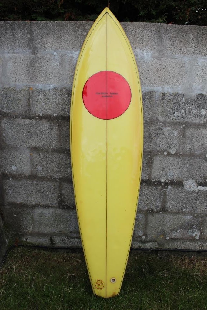 vintage surfboard collector UK Creamed Honey singlefin Kevin Cross