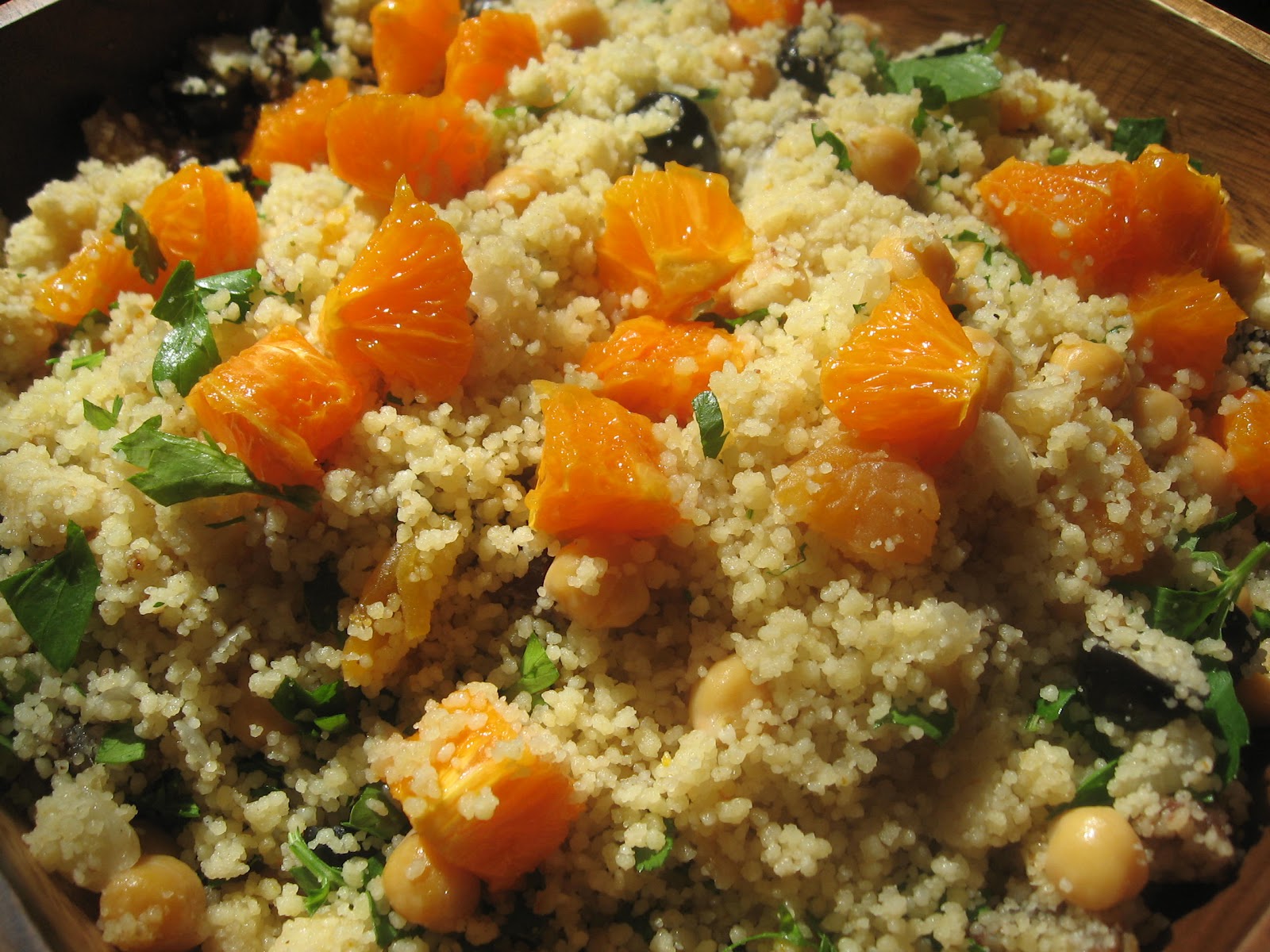 Couscous with Clementine and Dried Fruits