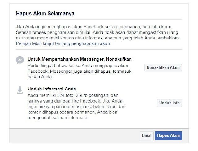 Cara Menghapus Permanen Akun Facebook Cara Menghapus Permanen Akun Facebook