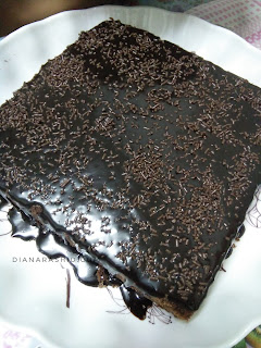 kek coklat leleh paling sedap
