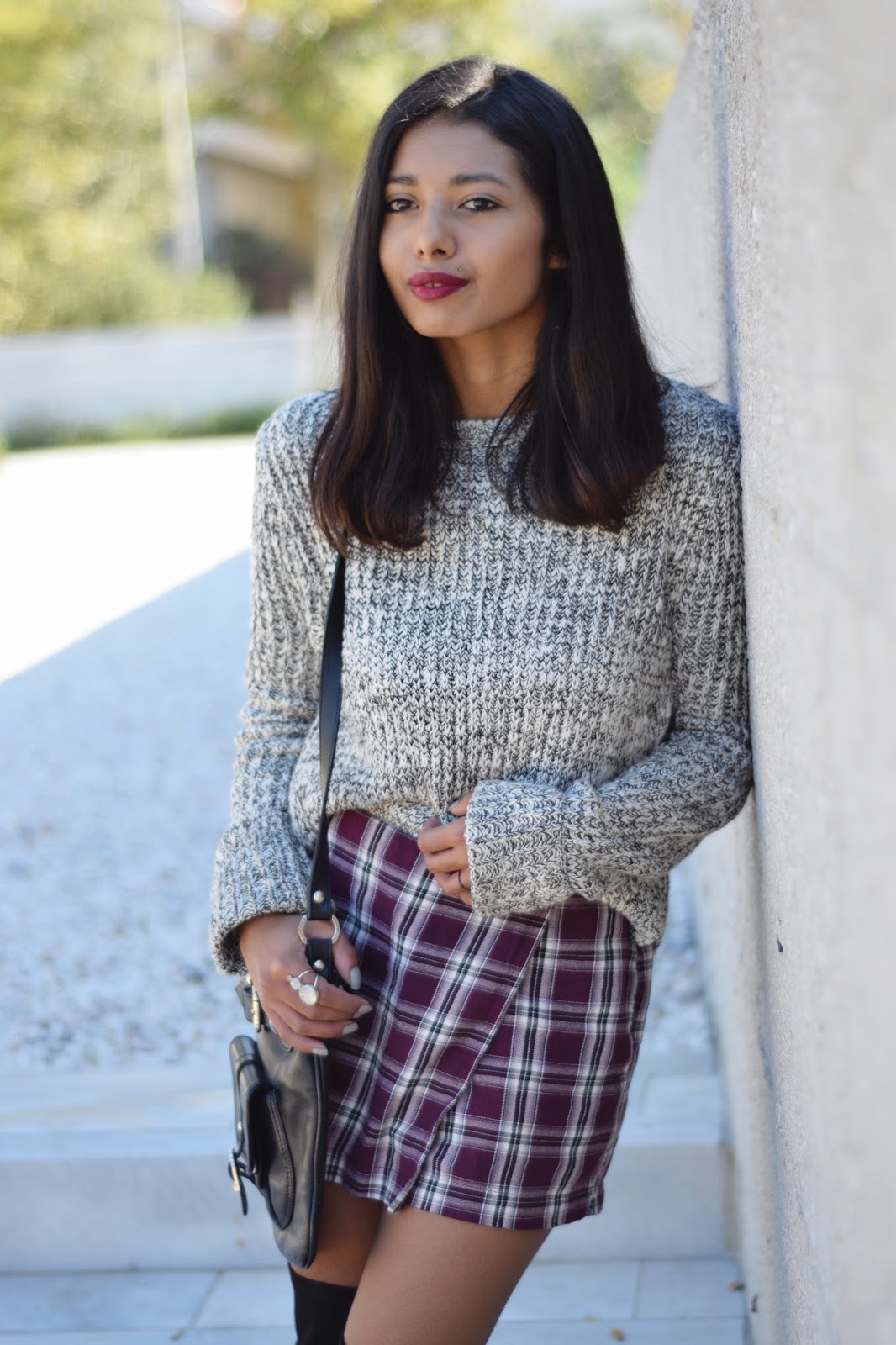 THIGH BOOTS AND PLAID SHORTS - K Meets Style