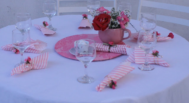 arranjo de flores chá