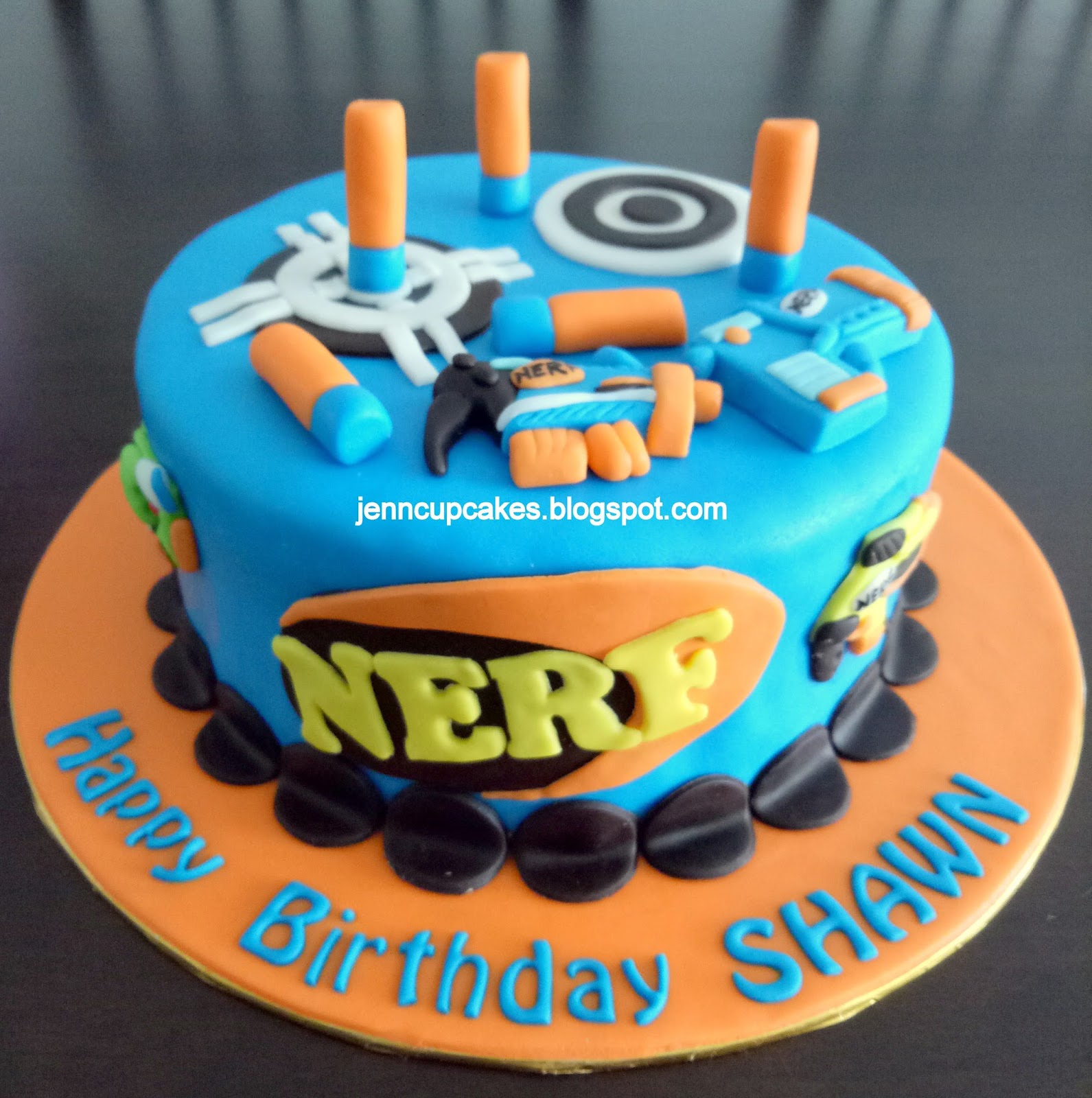 Jenn Cupcakes & Muffins Nerf Theme Cake