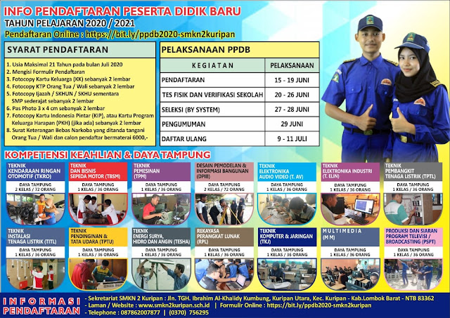 PPDB SMKN 2 Kuripan Tahun 2020 PPDB SMKN 2 Kuripan Tahun 2020