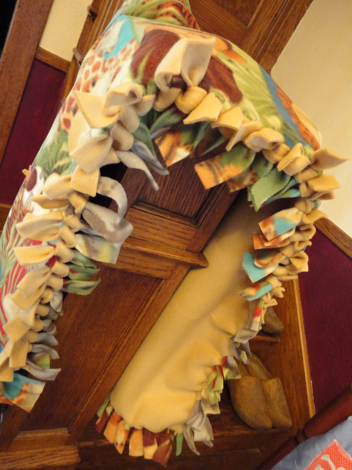 Sugar Valley Hobby Farm Tied Fleece Baby Blanket