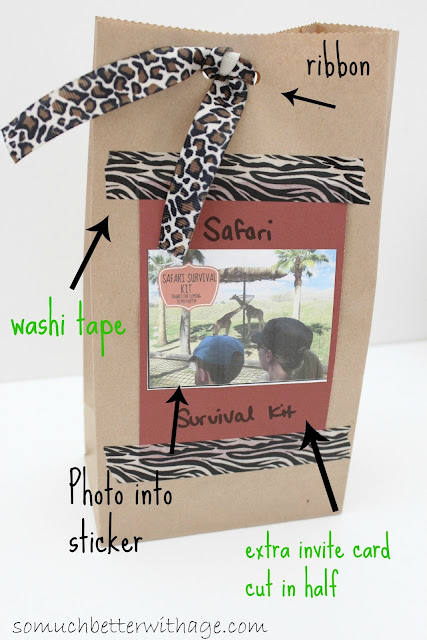 Safari treat bags www.somuchbetterwithage.com Safari treat bags www.somuchbetterwithage.com