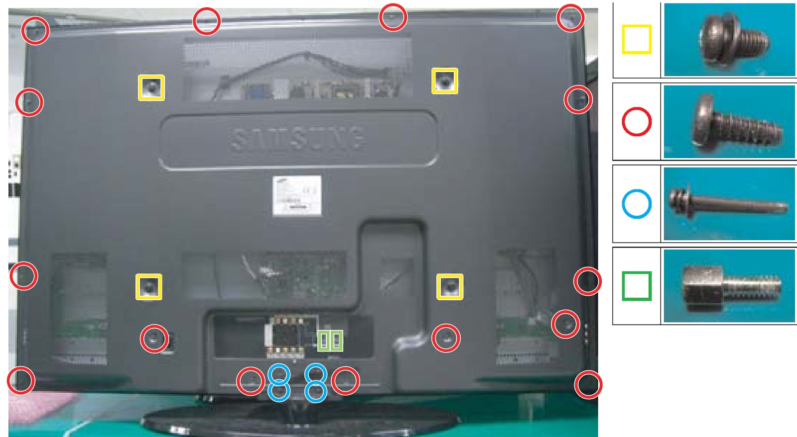 Electro help SAMSUNG PS42Q91HX PS50Q91HX PDP TV HOW TO REMOVE