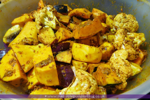 Oven Baked Vegetable Curry with Lemon Turmeric Rice | The Purple Pumpkin Blog